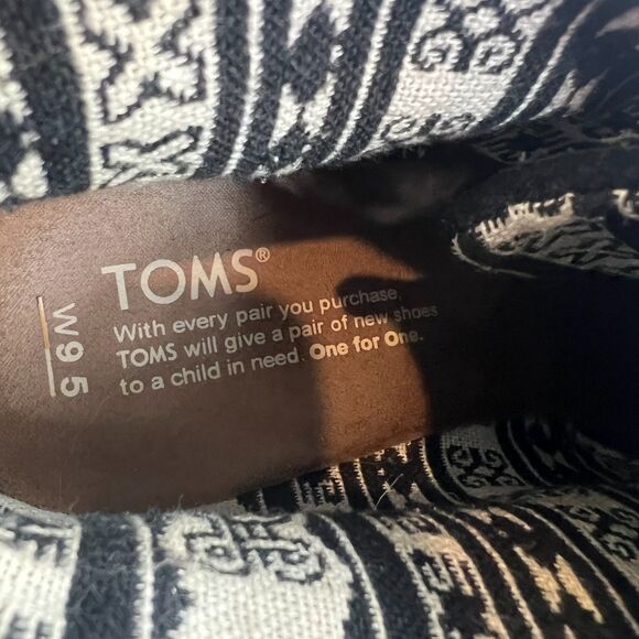 TOMS Kala Women's Wedge Ankle Boots Lace Up Black Suede Shoes Size 9.5 - Picture 10 of 11